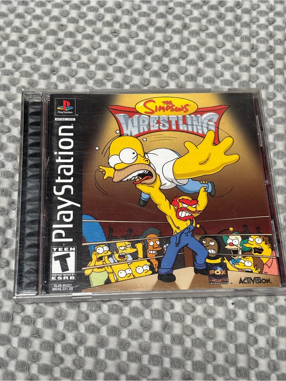 Sony PlayStation 2001 The Simpsons Wrestling Video Game Activision